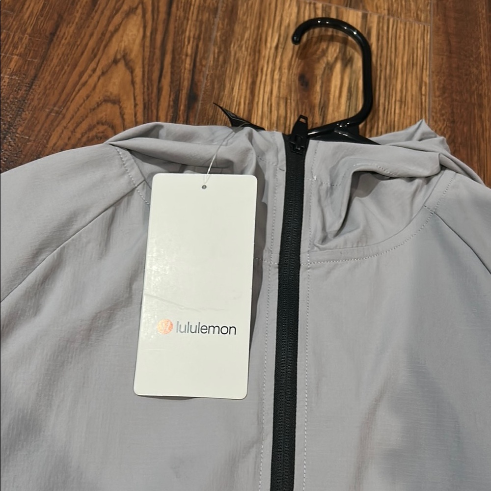 Lululemon Light Gray Jacket with Zip Pocket